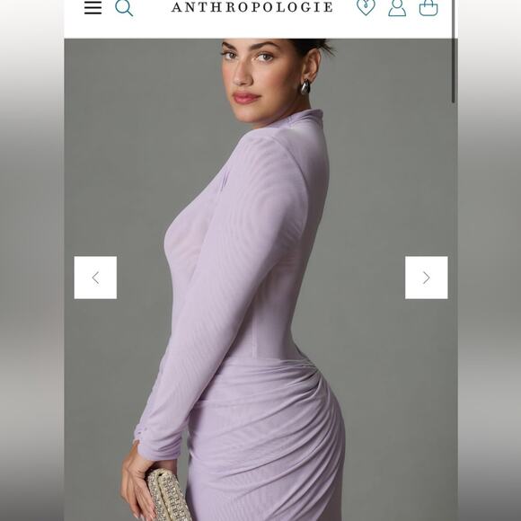 Anthropologie plus lilac maxi dress - Picture 5 of 15